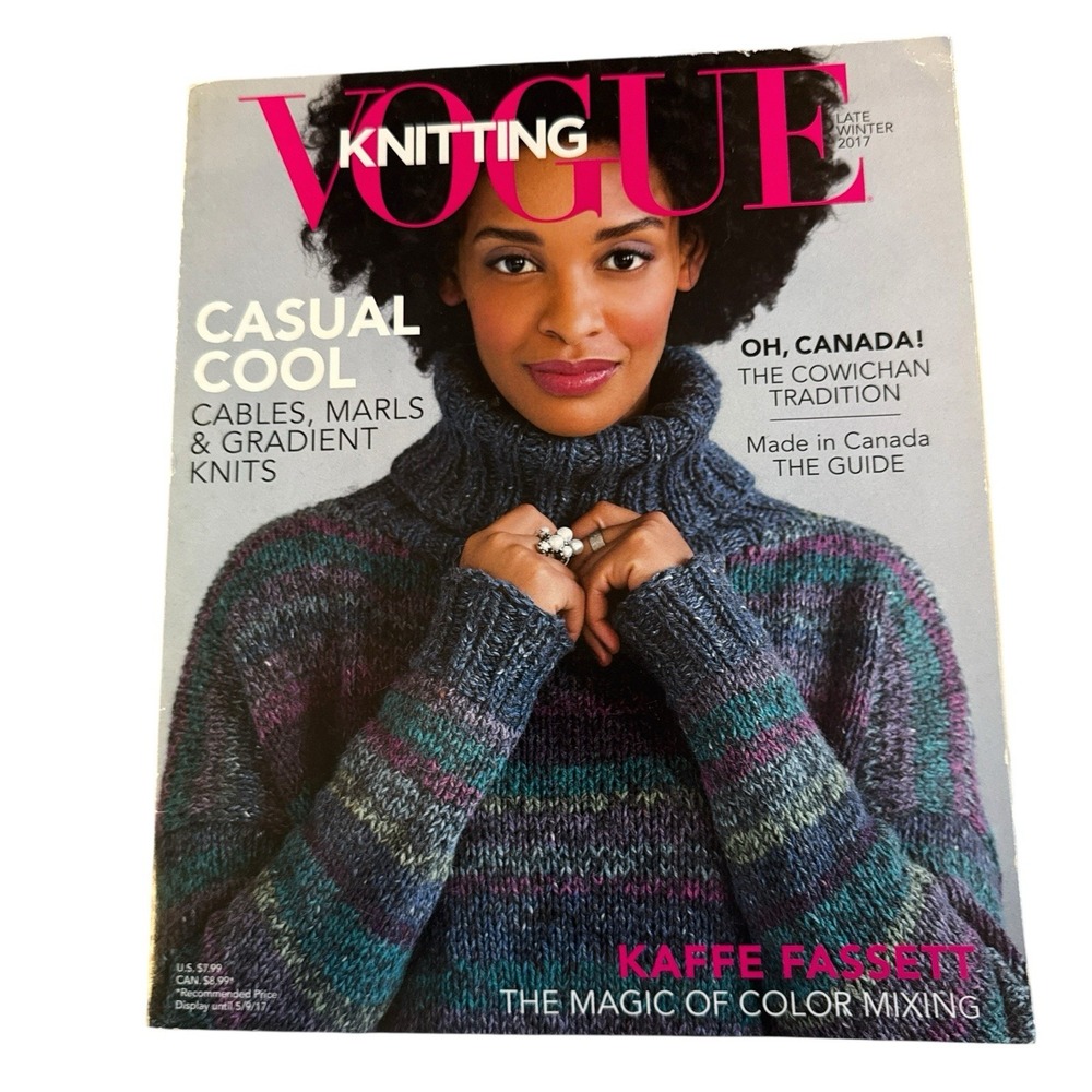 Vogue Knitting Magazine Late Winter 2017 Cables Marls & Gradient Knits Patterns